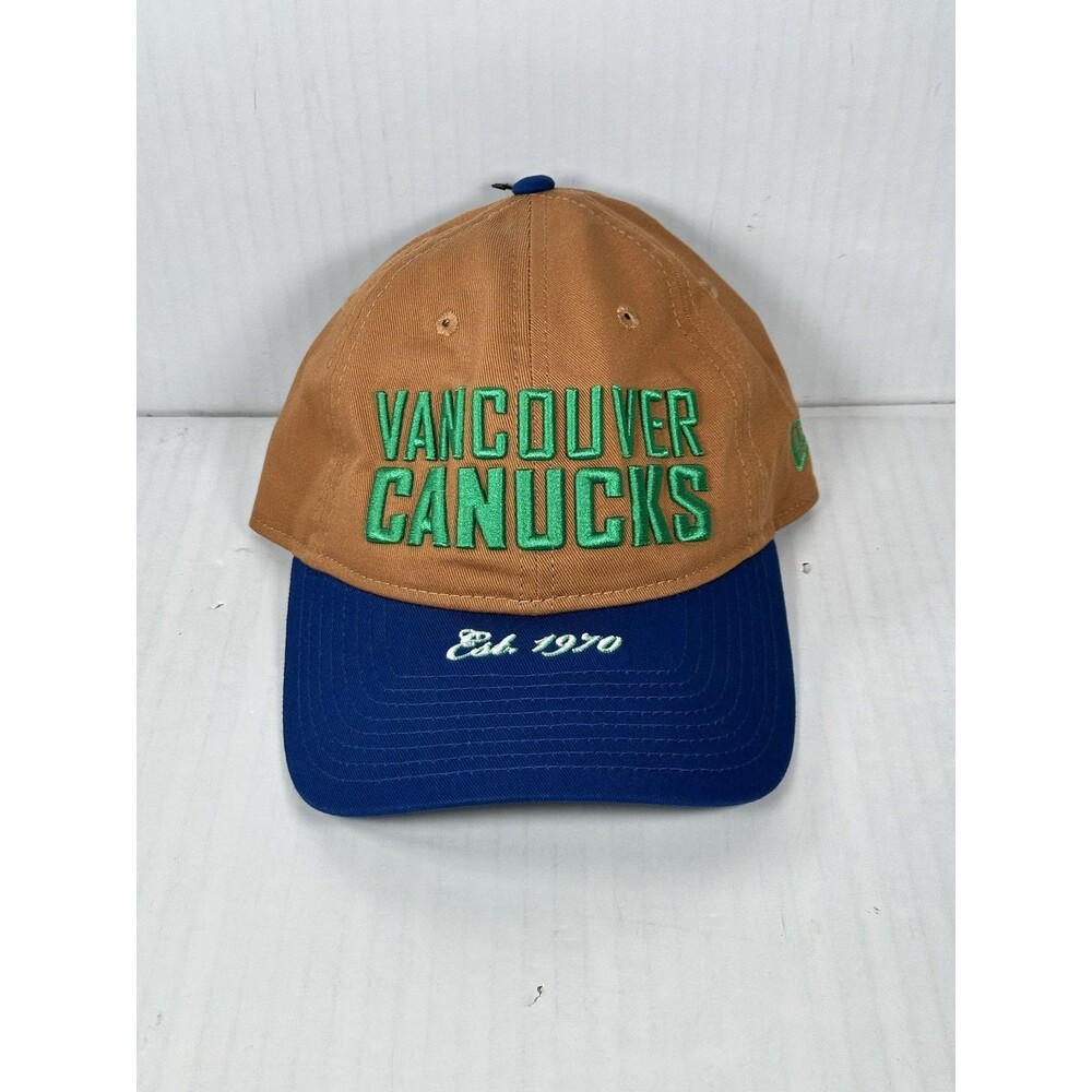 New Era Vancouver Canucks Bronze 9TWENTY Adjustable Strapback Hat Cap NHL